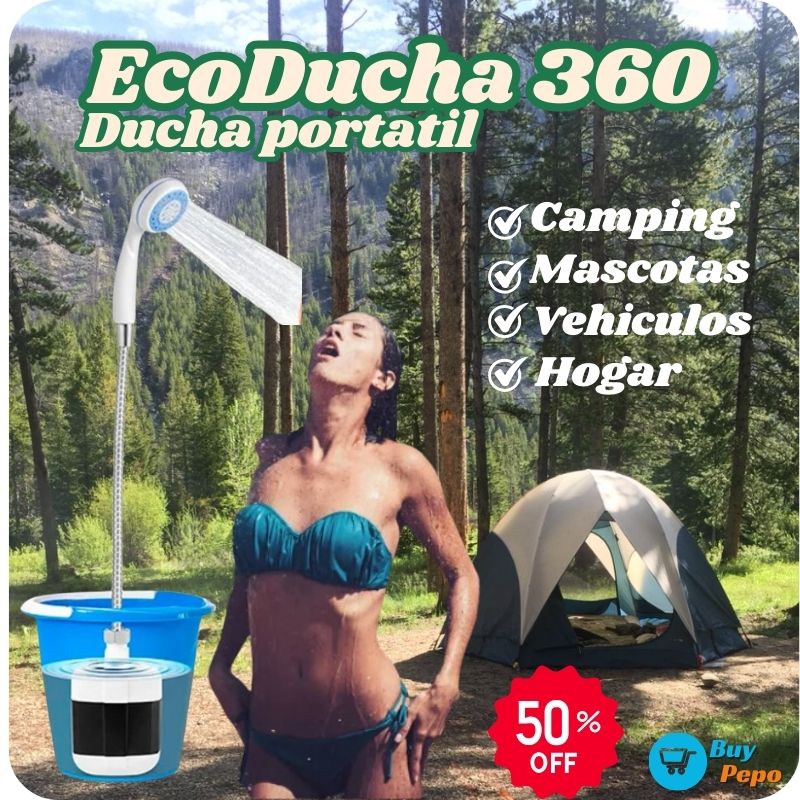 EcoDucha 360® 🌿🚿 - Ducha Portátil Recargable🔋