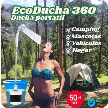 EcoDucha 360® 🌿🚿 - Ducha Portátil Recargable🔋