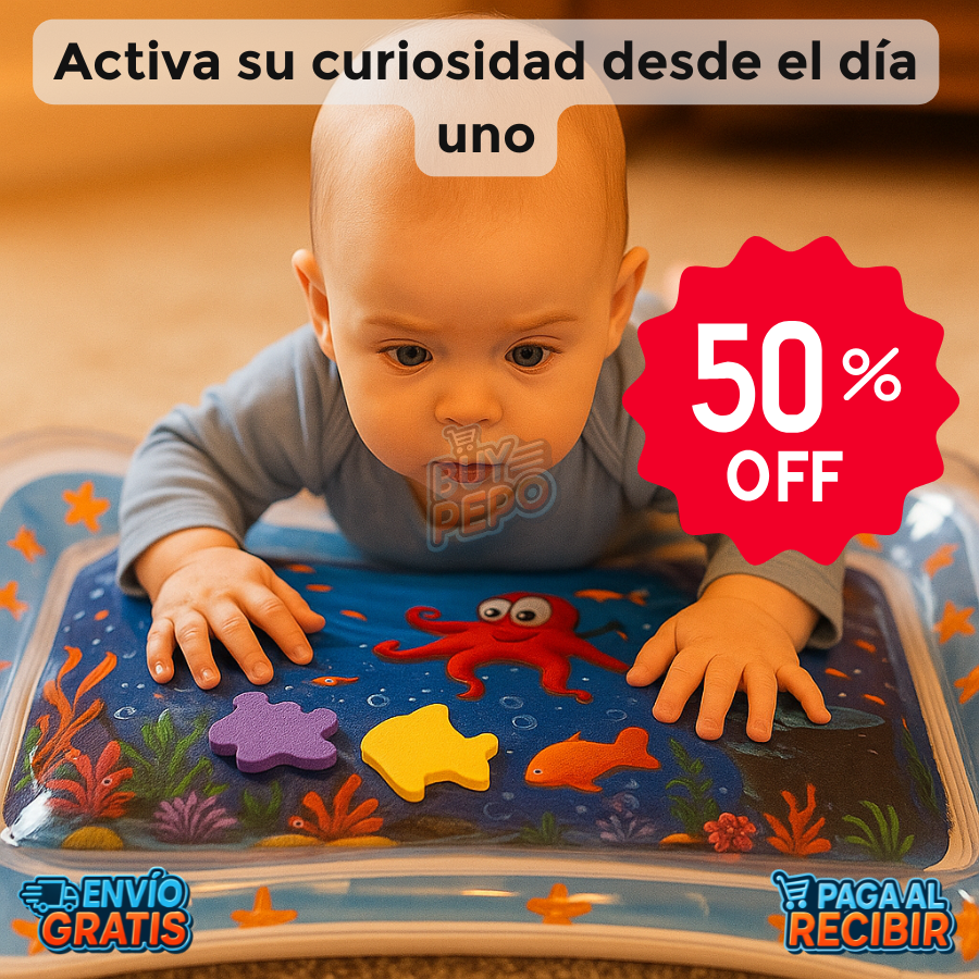 AquaNest™ 🐠 - Alfombra bebé estimulación temprana 🧸