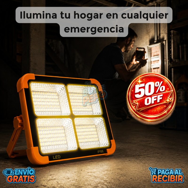 SolarReady™ 🔦 - Lámpara de emergencia solar ☀️