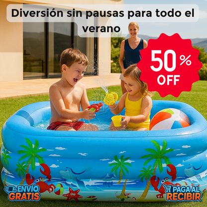 SplashJoy™ 💦 - Piscina Inflable Infantil 120cm 🏖️