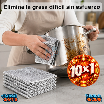MagicClean™ 🧽 - Pack 10 paños mágicos ✨
