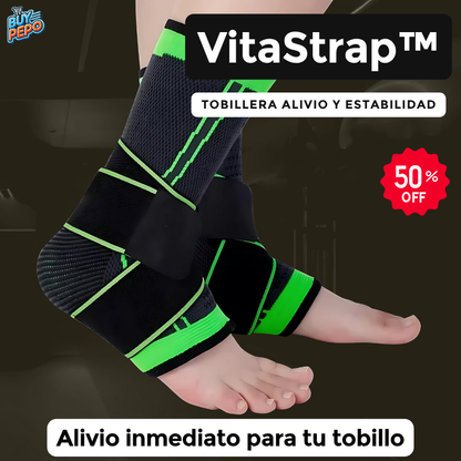 VitaStrap™ 🏃 - Tobillera alivio y estabilidad 🌀