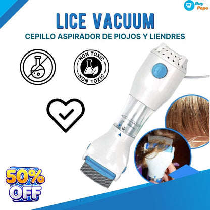 Cepillo Aspira Piojos y Liendres LICE VACUUM™