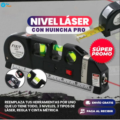 NiveLaser 4X™ 🛠️✨ – 📏 Mide, nivela y alinea con tecnología 4 en 1 🎯