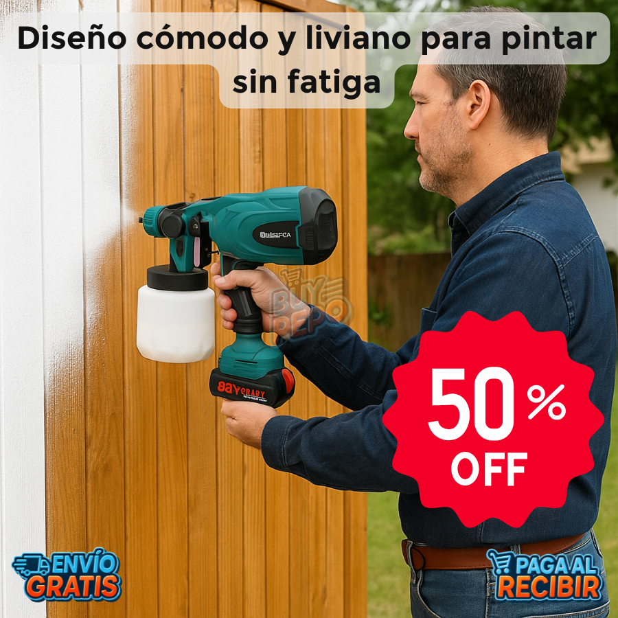 SprayVolt™ ⚡ - Pistola inalámbrica para pintar 🎨