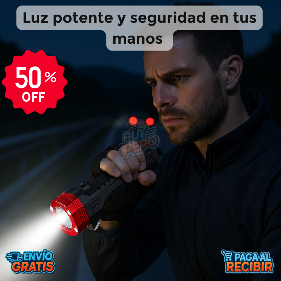 SafeBeam™ 🔦 - Linterna multifunción seguridad 🚨