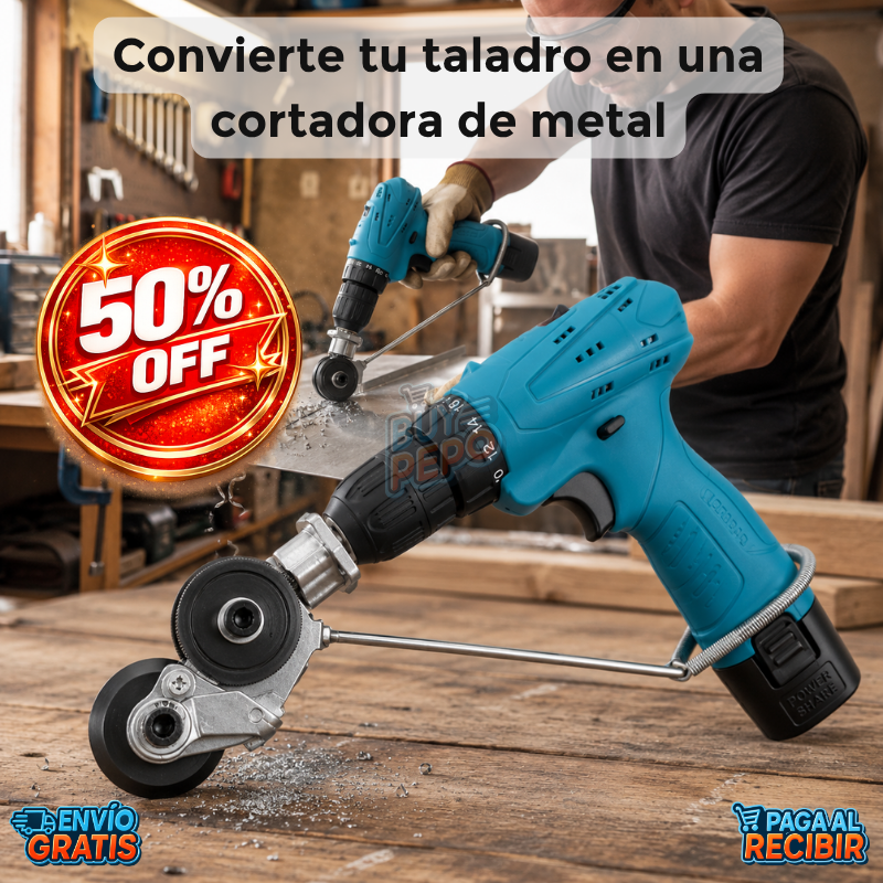 MetalCut Pro™ ⚙️ - Cortador para taladro ✂️