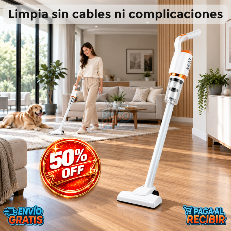 PowerVac™ 💨 - Aspiradora Inalámbrica Potente 🧹