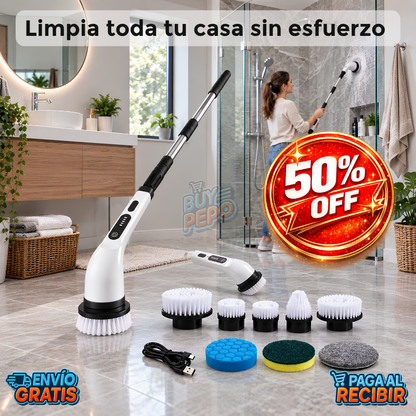 PowerScrub 7™ 🧼 - Limpiador giratorio inalámbrico 🔋