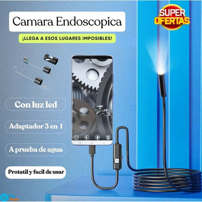 🔍 VisionPro® - 📷 Endoscopio Para Celular 📲