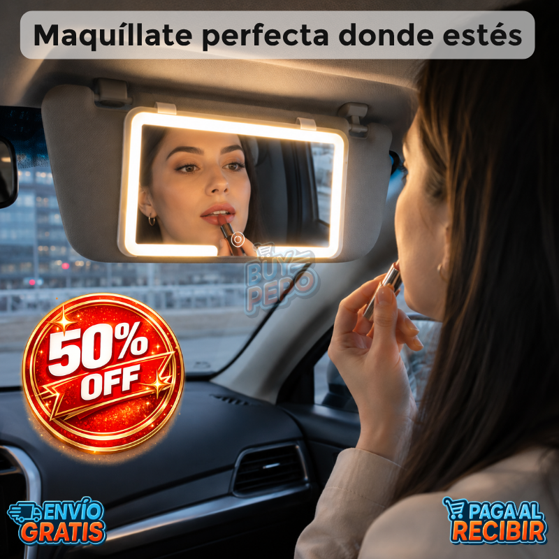GlowFace™ 💡 - Espejo iluminado portátil ✨