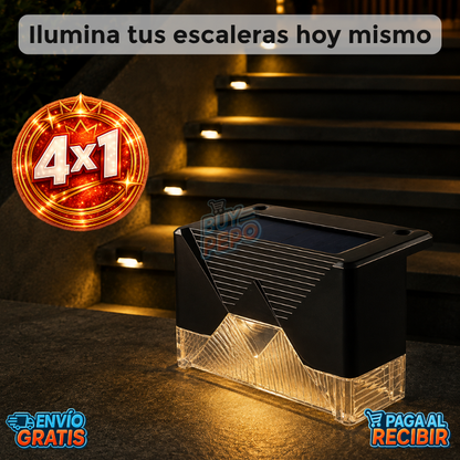 StepGlow™ 🪜 - Luz solar LED para escaleras ☀️