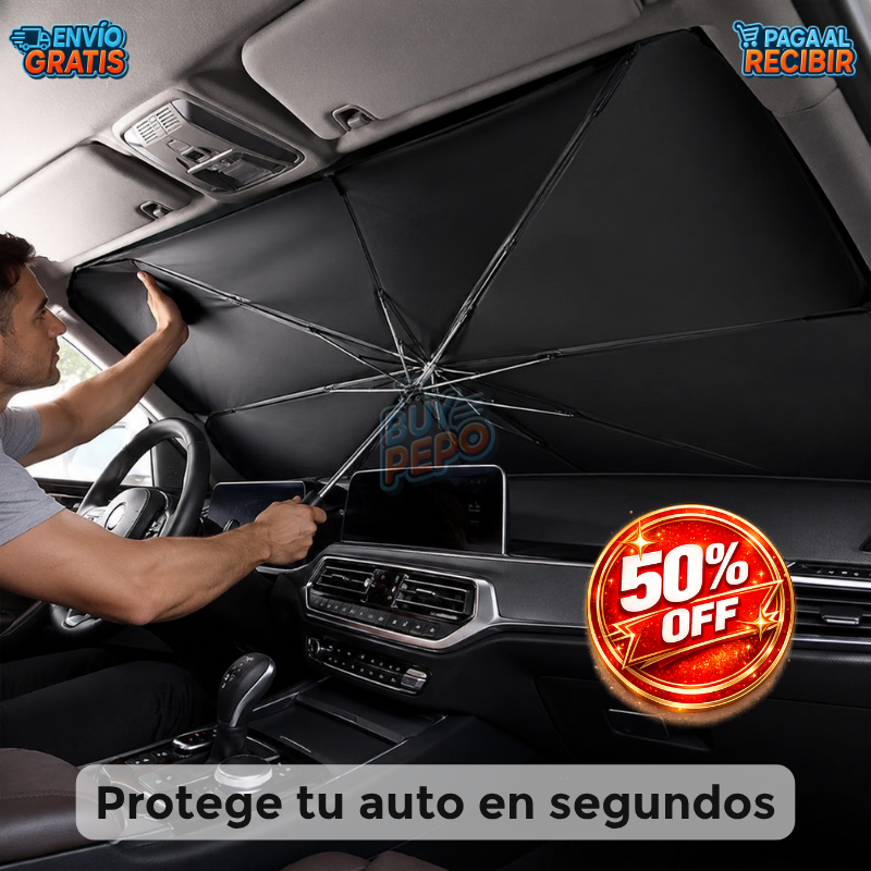 SolBlock™ ☀️ - Parasol Plegable Antirrayos 🚗