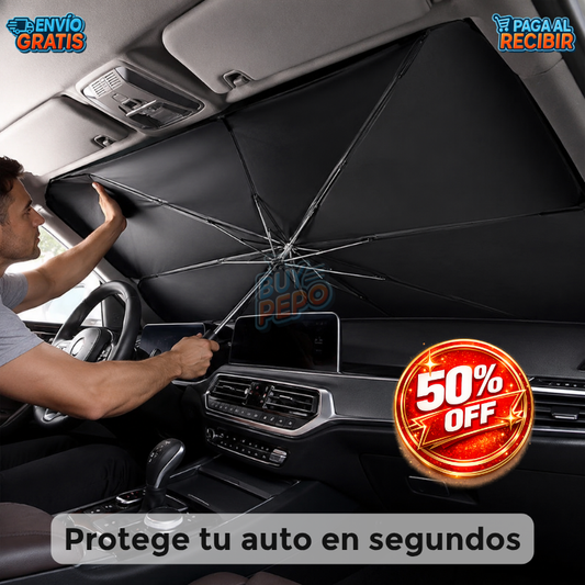 SolBlock™ ☀️ - Parasol Plegable Antirrayos 🚗