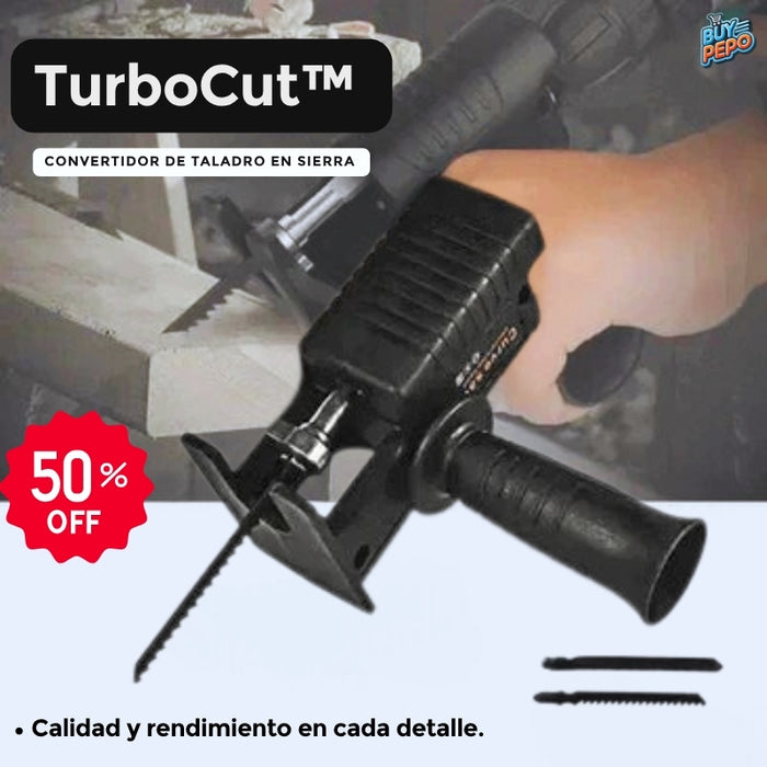 TurboCut™ ⚡- Convertidor de Taladro en Sierra ⚒️