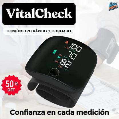 VitalCheck™ ⚡ - Tensiómetro rápido y confiable 💙