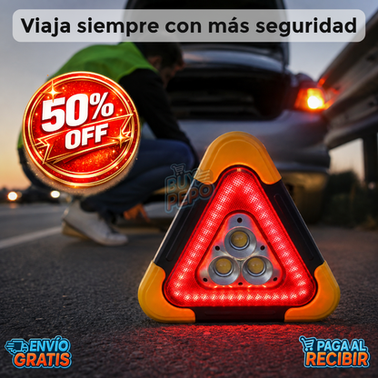 SafeRoad™ 🚨 - Triángulo de emergencia LED ✨