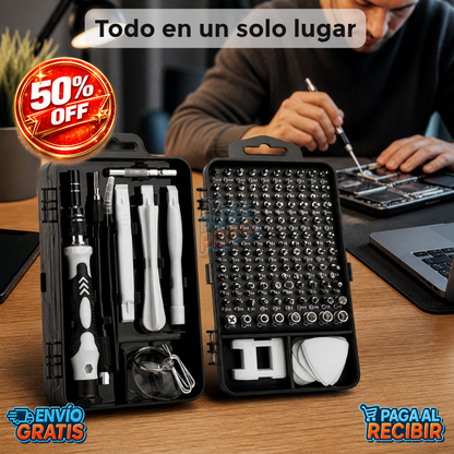 TechCore™ 🔧 - kit 115 piezas destornilladores precisión 🔩