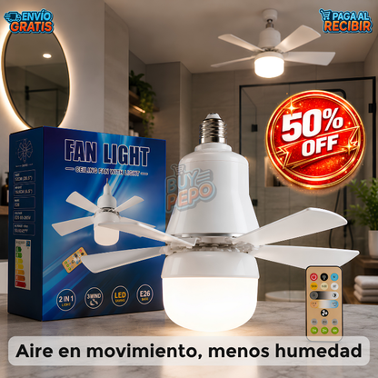AirShield™ 🌬️ - Ventilador Antihumedad LED 💡