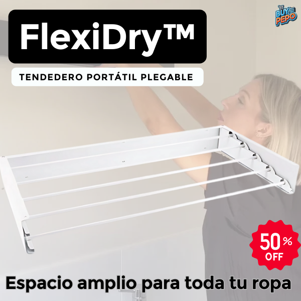 FlexiDry™ 🌀 - Tendedero portátil plegable 🧦