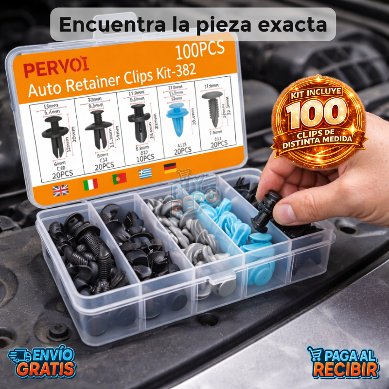 ClipFixer™ 🔧 - Kit Grapas para auto resistentes 🚗