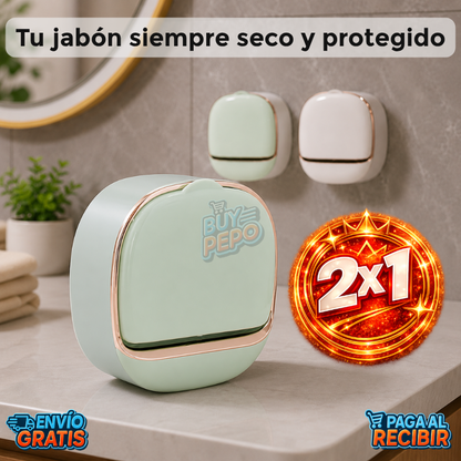 DrySoap™ 🧼 - Jabonera con drenaje 💧