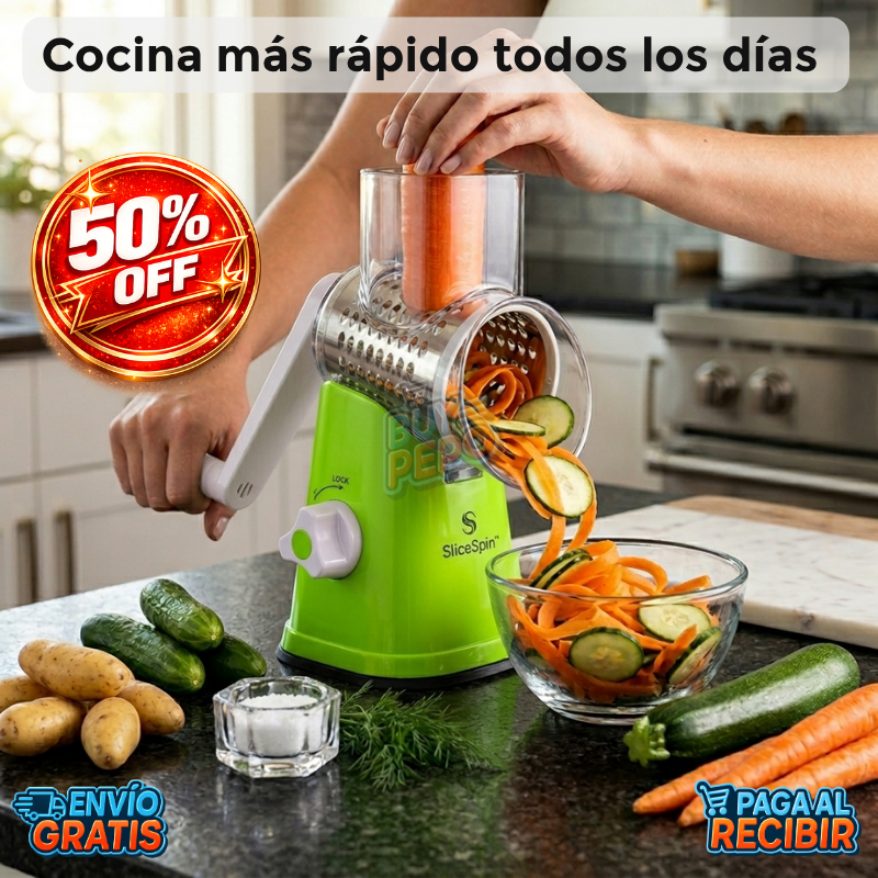SliceSpin™🥗- Cortador cocina 3en1 🔪