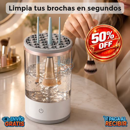 CleanBrush™ 💄 - Limpiador eléctrico de brochas ✨