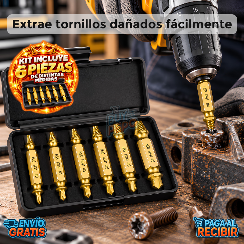 SacaTodo™ 💪 - Extractor de tornillos rotos 🔧