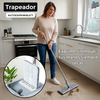 Trapeador Autoexprimible™ – 🧼 Manos Secas, Piso Impecable 💧✨