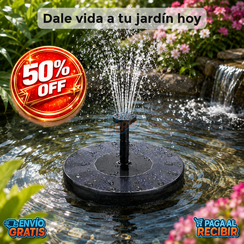 SolarFountain™ 💦 - Mini fuente de agua solar ☀️