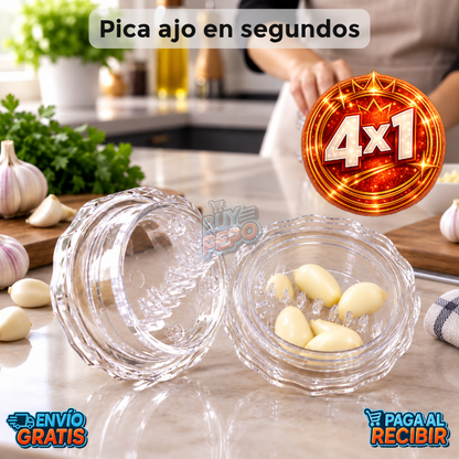 GarlicTwist™ 🧄 - Picador manual de ajo 🔄