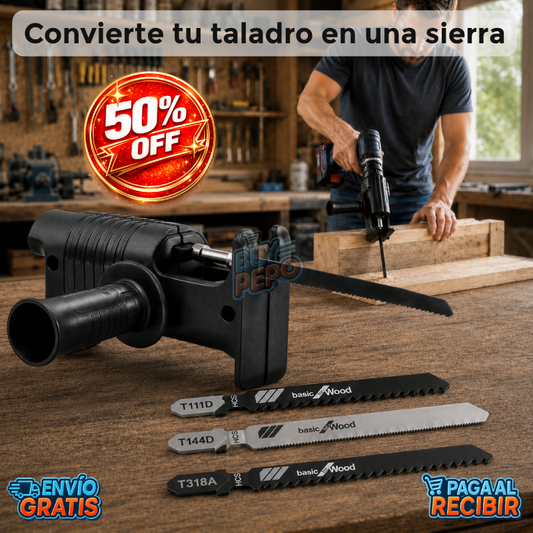 BladeFlex™ 🔧 - Adaptador sierra para taladro ⚙️