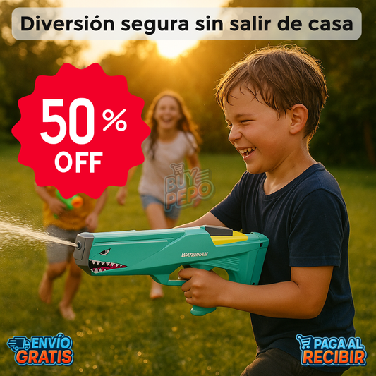 SharkBlaster™ 🦈 - Pistola de agua eléctrica 💦