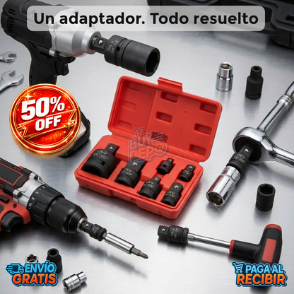 ImpactPro™ ⚡ - Kit de 6 Adaptadores Para Dados - Grado Impacto 🔩