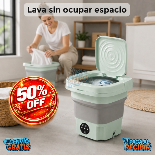 CleanFold™ ✨ - Lavadora portátil compacta 🧺