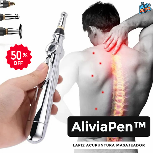 AliviaPen™ - ✨🖊️ Lápiz Masajeador de Acupuntura Alivia y Rejuvenece 💆‍♀️🌿