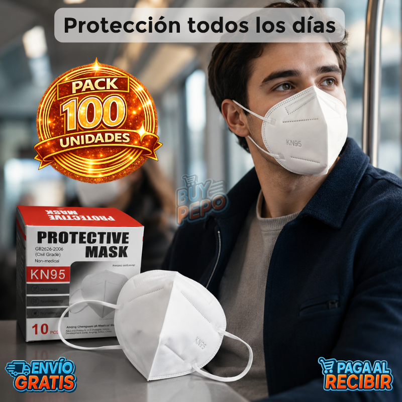 WinterShield™ ❄️ - Mascarillas KN95 protectoras 😷