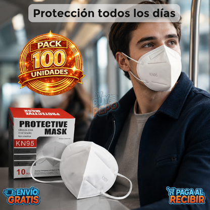 WinterShield™ ❄️ - Mascarillas KN95 protectoras 😷