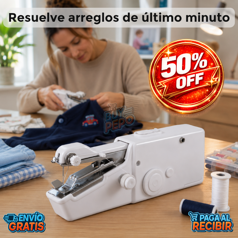 StitchGo™ 🧵 - Mini máquina de coser ✨