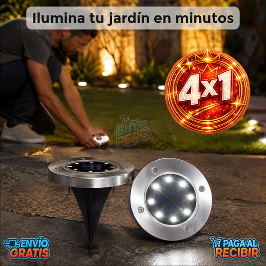 SolarGlow™ 🌿 - Pack 4 luces LED solares ☀️