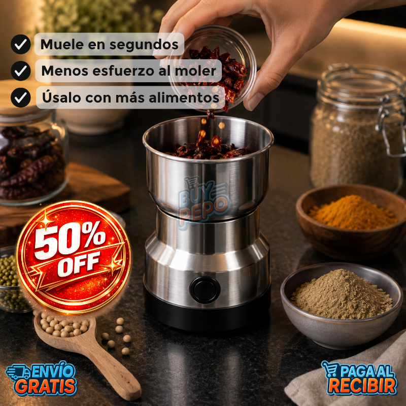 PowerMill™ 💥 - Molino multifunción eléctrico ☕