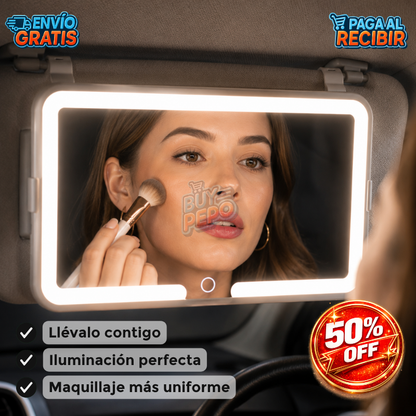 GlowFace™ 💡 - Espejo iluminado portátil ✨