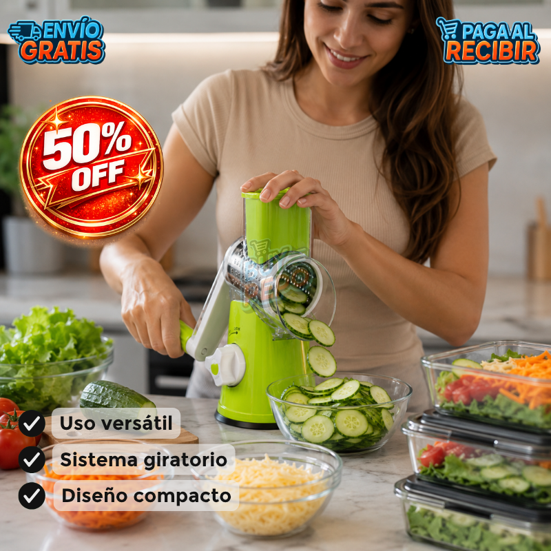 SliceSpin™🥗- Cortador cocina 3en1 🔪