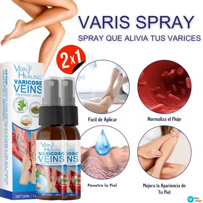 PACK 2X1!! ✨ VARIS SPRAY® - Spray Que Alivia Tus Varices 💧🦵💜