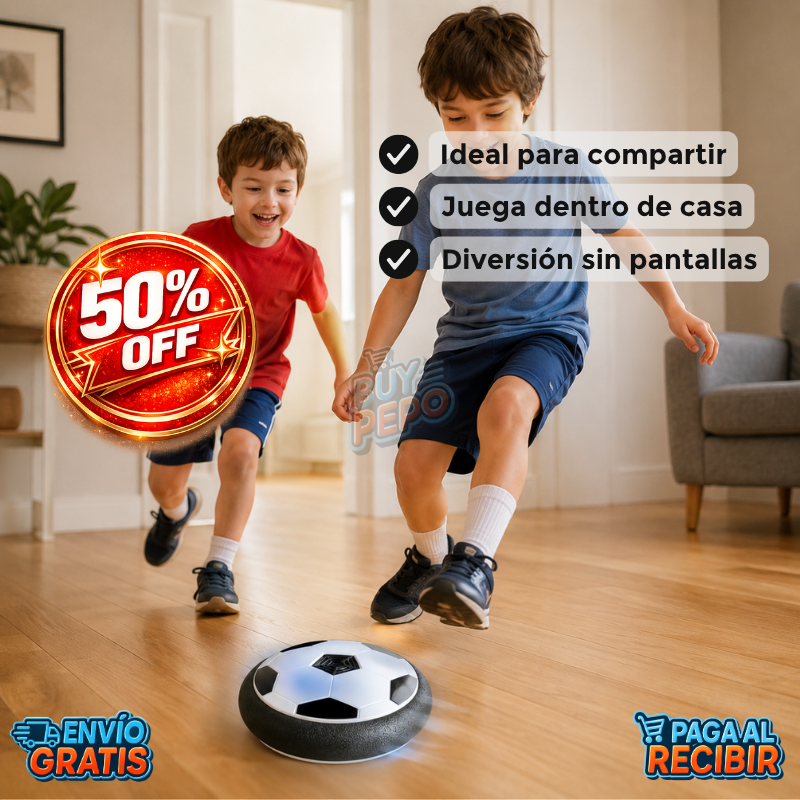 HoverGoal™ ⚽ - Pelota flotante LED 🌈