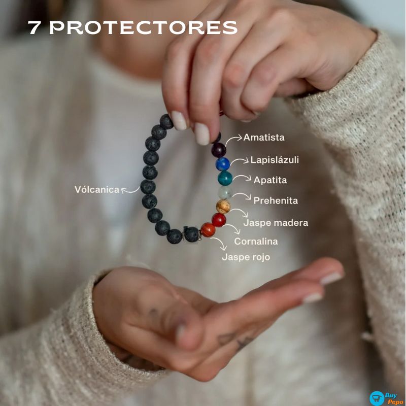 PACK 2X1!! - ENERGIA VIVA 🙌🏻 - Pulsera Chakra Protectora 🌈✨