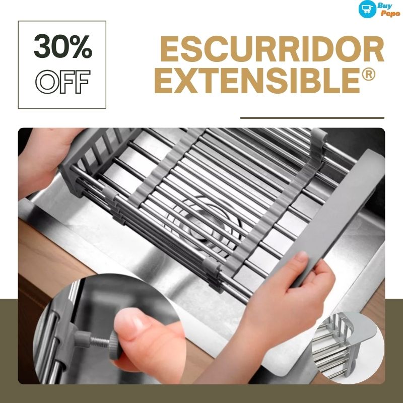 ESCURRIDOR EXTENSIBLE® - Para Frutas/Verduras y Vajilla