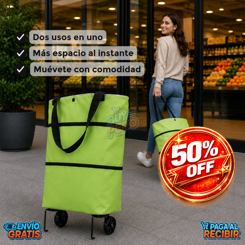 RollBag™ 🛞 - Bolso Carrito Plegable 👜
